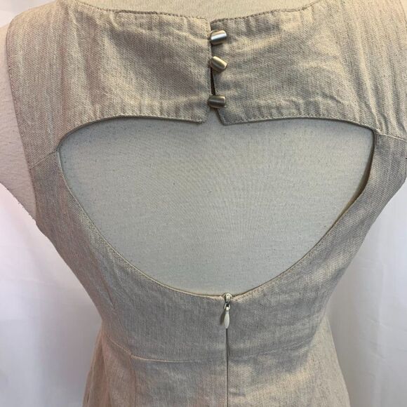 Covet beige sleeveless dress sz 6 - Picture 7 of 13